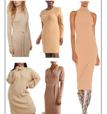 Neutral Knitted Dress Is The Hottest Trend This Fall – Get The Coveted Look