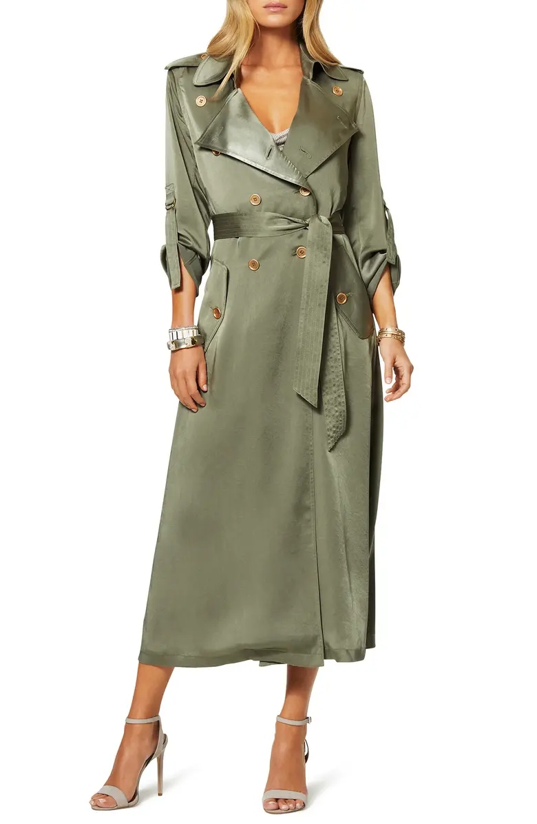 Satin Trench Coat