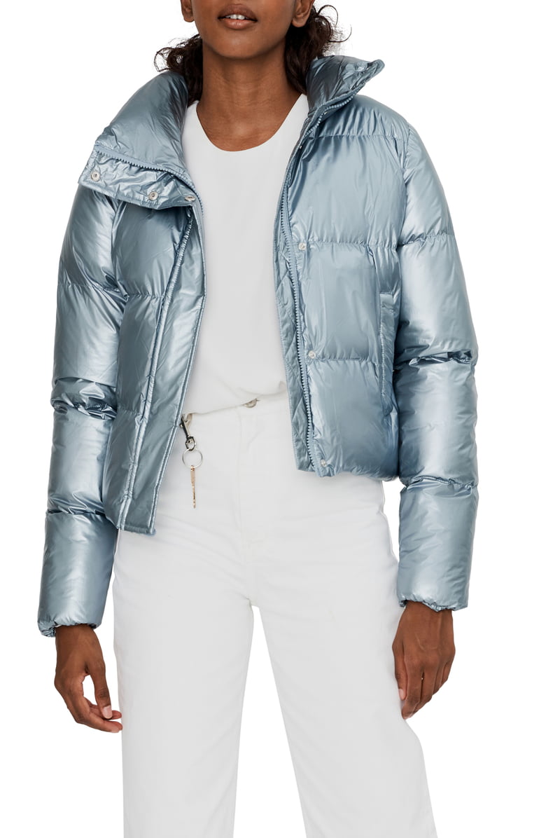 Metallic Puffer Jacket