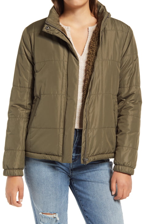 Olive Puffer Jacket