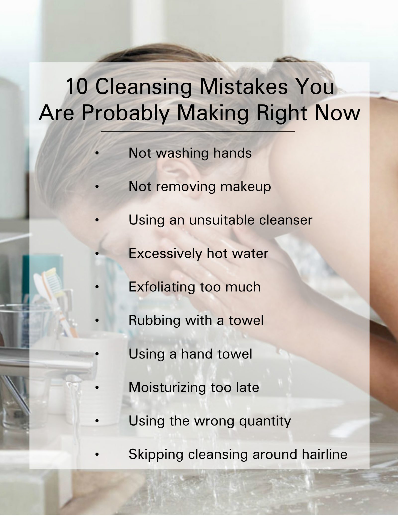 cleansing mistakes
