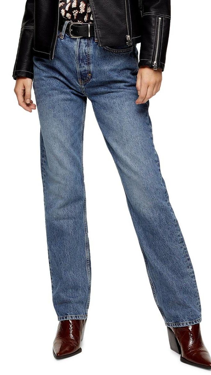 Topshop Straight Leg Dad Jeans