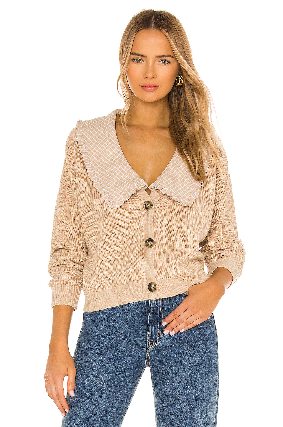 Line & Dot Scarlett Collared Cardigan