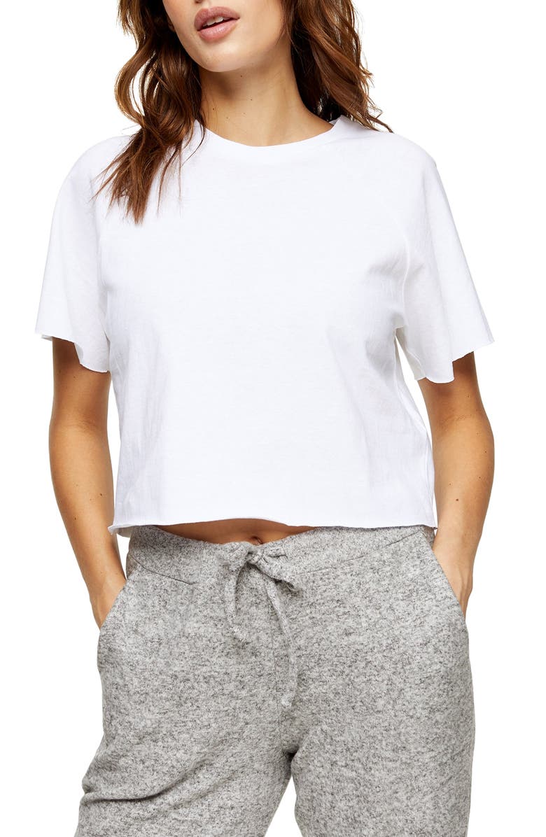 Topshop Raglan Crop T-Shirt