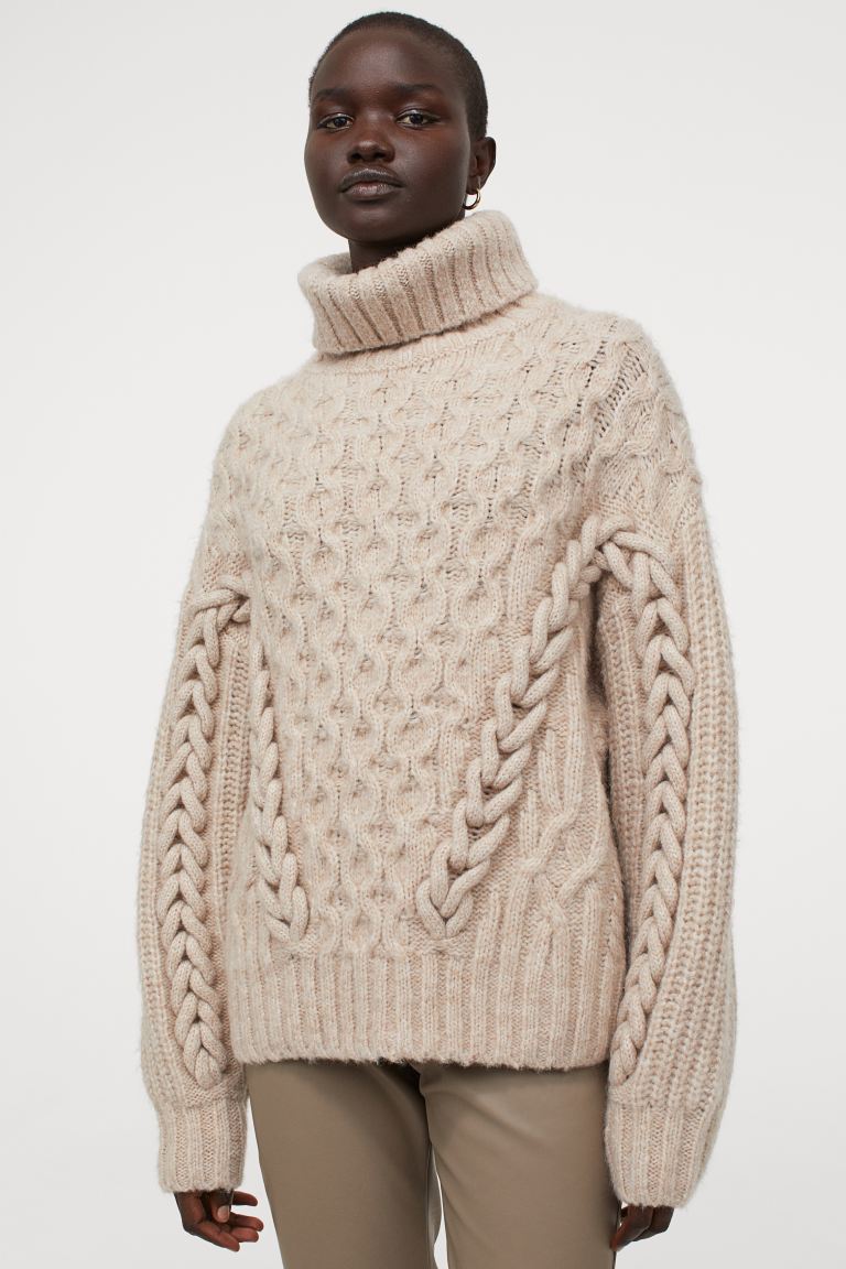 mango funnel neck sweater