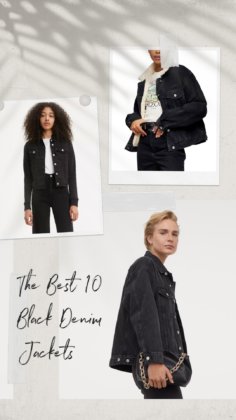10 Classy And Cool Black Denim Jackets You Need In Your Wardrobe Right Now