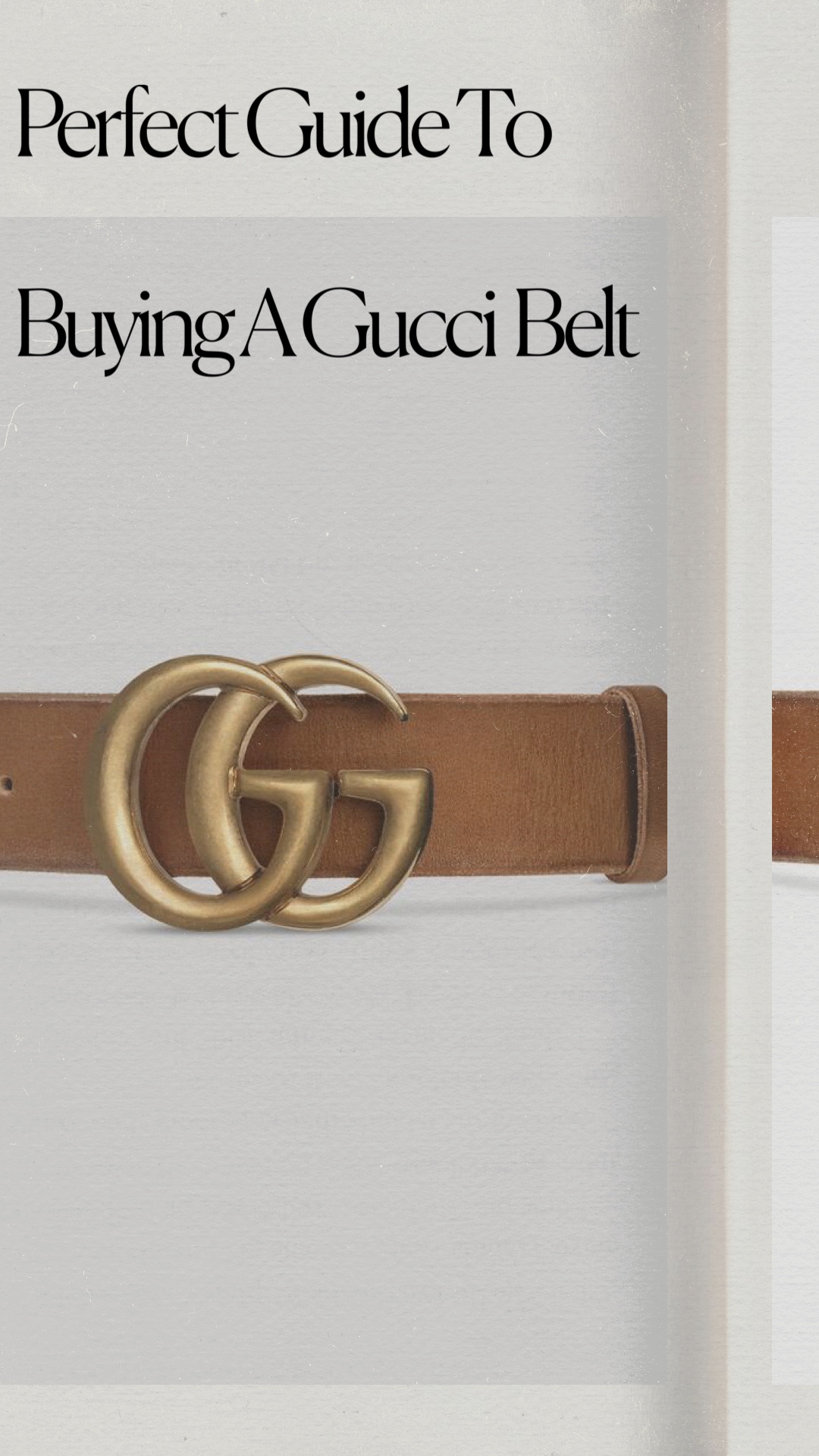 Gucci belt clearance sizing